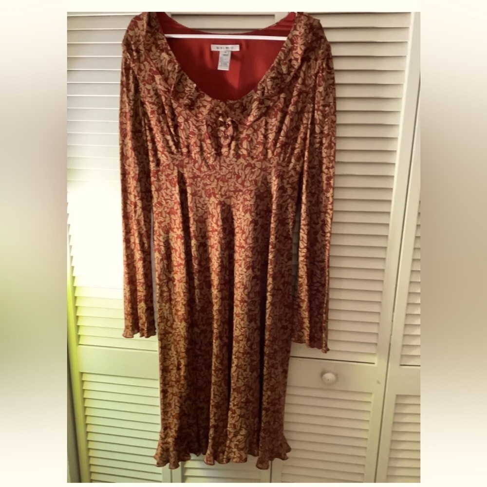 Nine West Dress %100 silk Size 16